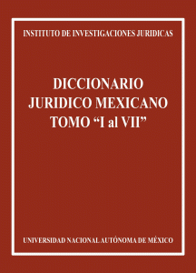 Portada del Diccionario Jurídico Mexicano.